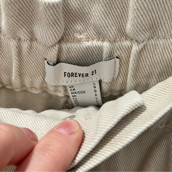Forever 21 Cream Pants-Lg - Picture 4 of 4